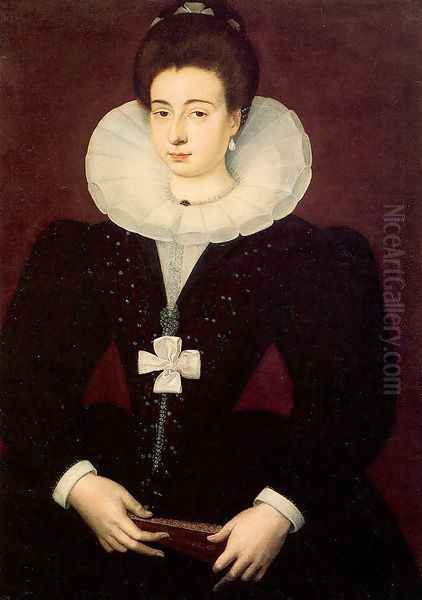 Portrait of a Lady 1580 Oil Painting by Francois, the Elder Quesnel