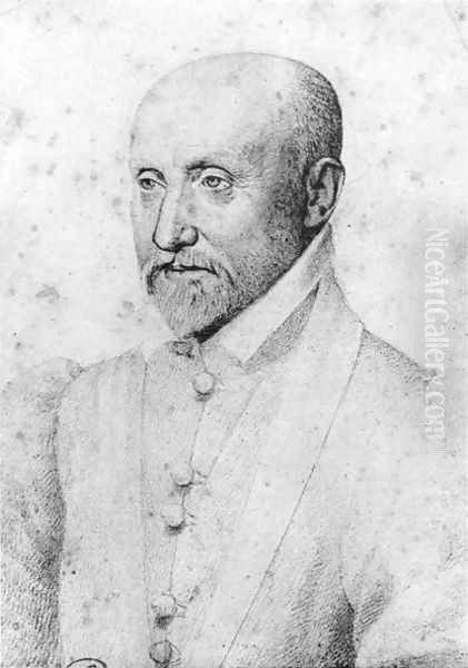 Michel Eyquem de Montaigne 1533-92 Oil Painting by Francois, the Elder Quesnel