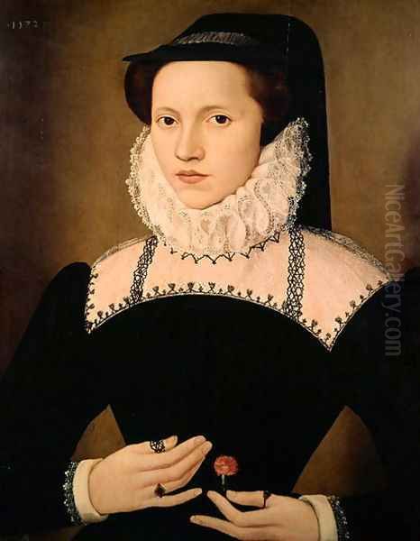 Portrait of Anne Waltham, 1572 Oil Painting by Francois, the Elder Quesnel