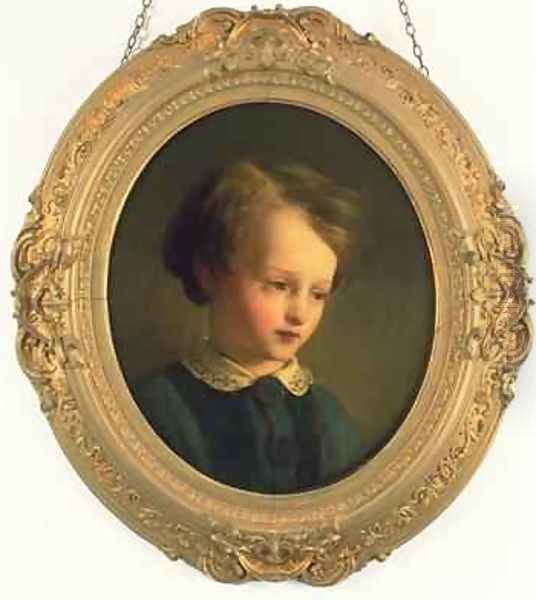 Painting of a boy Dickens ideal Little Paul Oil Painting by Sir William Quiller-Orchardson