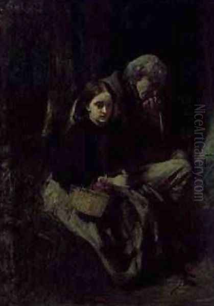 Little Nell and Her Grandfather in the Wood Oil Painting by Sir William Quiller-Orchardson