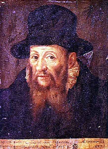 Jacques Cujas 1522-90 aged 65 Oil Painting by Augustin II Quesnel