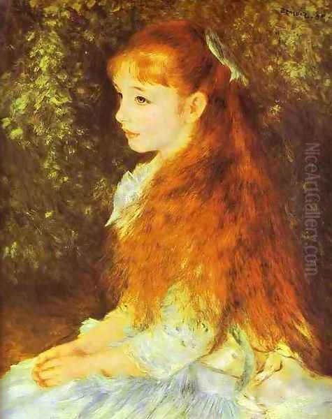 Mlle Irene Cahen DAnvers Oil Painting by Pierre Auguste Renoir