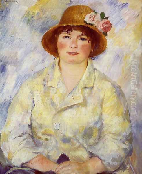 Aline Charigot (future Madame Renoir) Oil Painting by Pierre Auguste Renoir