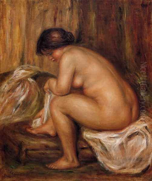 After Bathing Oil Painting by Pierre Auguste Renoir