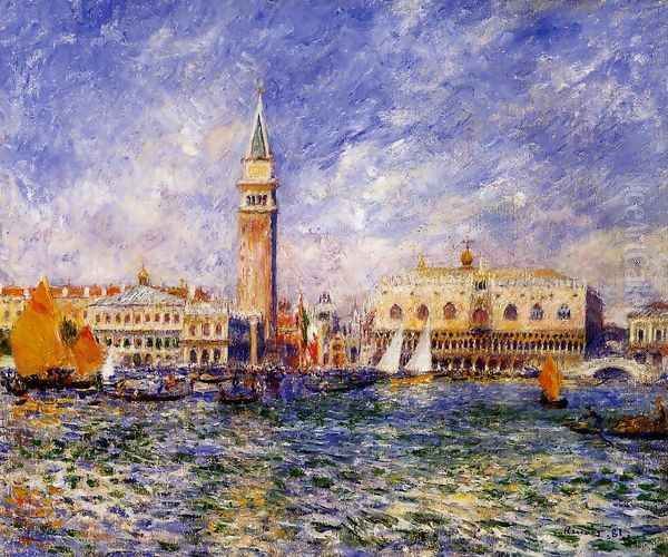 The Doges Palace Venice Oil Painting by Pierre Auguste Renoir