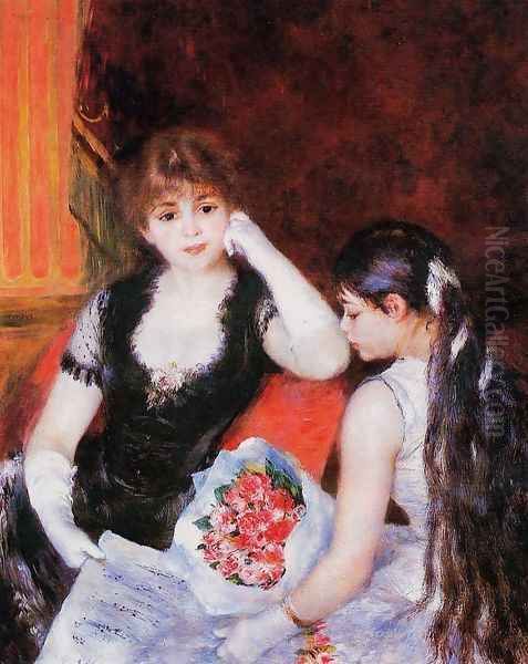 At The Concert Aka Box At The Opera Oil Painting by Pierre Auguste Renoir