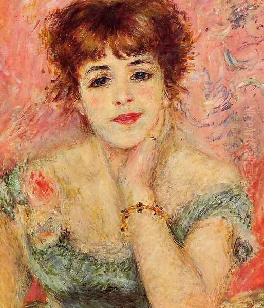 Jeanne Samary Aka La Reverie Oil Painting by Pierre Auguste Renoir