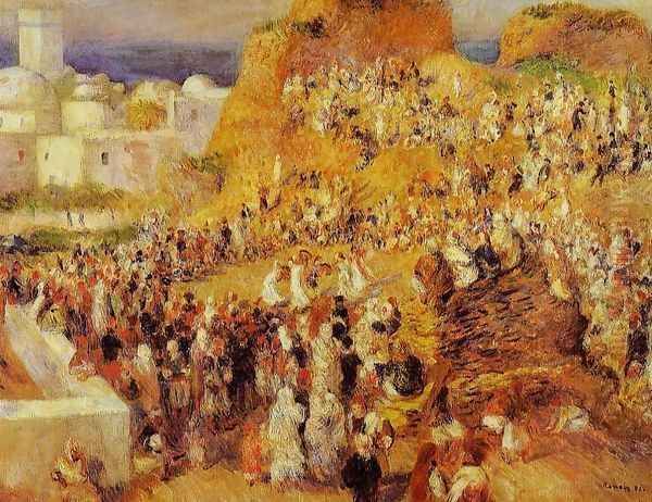 Arab Festival In Algiers Aka The Casbah Oil Painting by Pierre Auguste Renoir