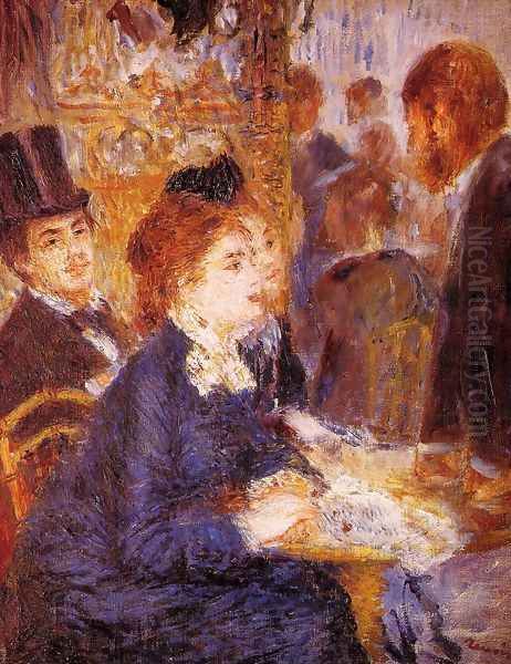 At The Cafe2 Oil Painting by Pierre Auguste Renoir