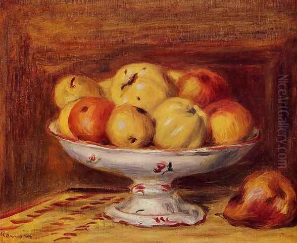 Still Life With Apples And Pears Oil Painting by Pierre Auguste Renoir