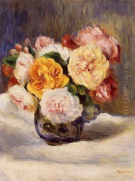 Bouquet Of Roses2 Oil Painting by Pierre Auguste Renoir