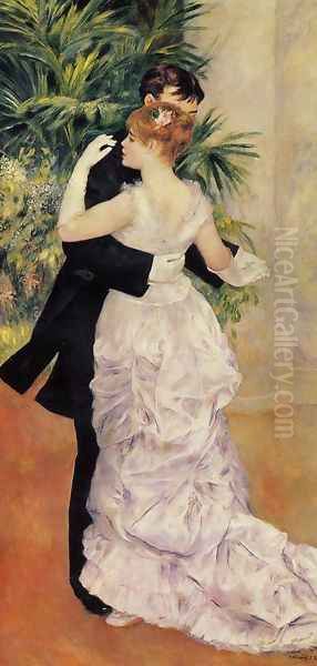 City Dance Oil Painting by Pierre Auguste Renoir