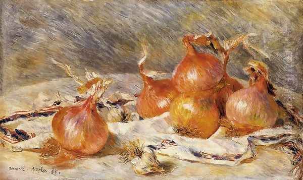 Onions Oil Painting by Pierre Auguste Renoir