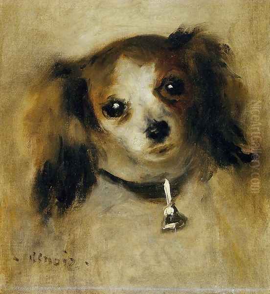 Head Of A Dog Oil Painting by Pierre Auguste Renoir