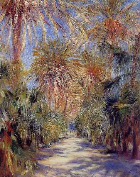 Algiers The Garden Of Essai Oil Painting by Pierre Auguste Renoir