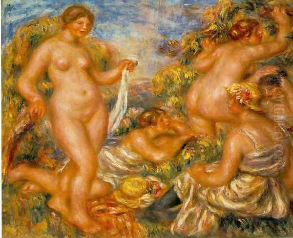 Bathers Oil Painting by Pierre Auguste Renoir