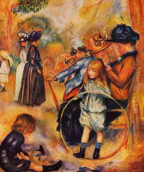 At The Luxembourg Gardens Oil Painting by Pierre Auguste Renoir