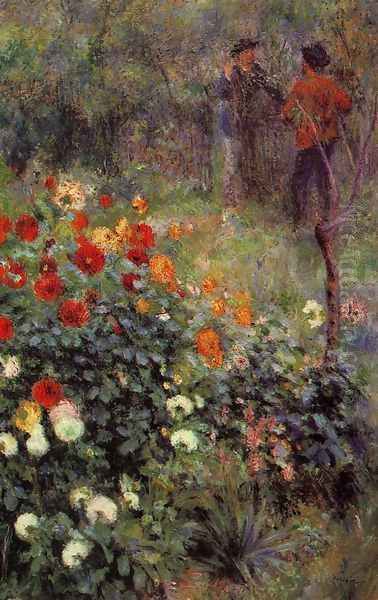 The Garden In The Rue Cortot At Montmartre Oil Painting by Pierre Auguste Renoir