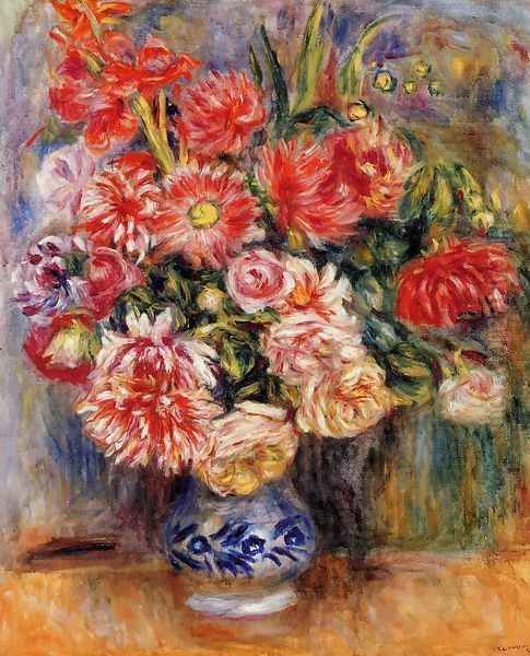 Bouquet Oil Painting by Pierre Auguste Renoir