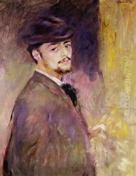 Self Portrait At The Age Of Thirty Five Oil Painting by Pierre Auguste Renoir