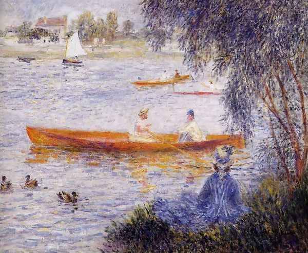 Boating At Argenteuil Oil Painting by Pierre Auguste Renoir