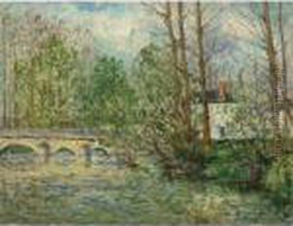 Paysage De Printemps A Lavardin, Loir-et-cher Oil Painting by Maxime Maufra