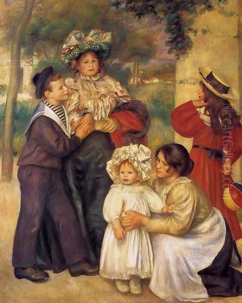 The Artists Family Oil Painting by Pierre Auguste Renoir