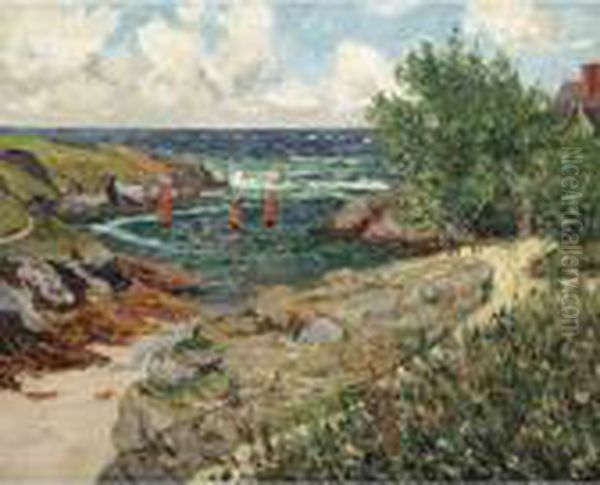 Le Port De Goulphar, Belle-ile-en-mer Oil Painting by Maxime Maufra