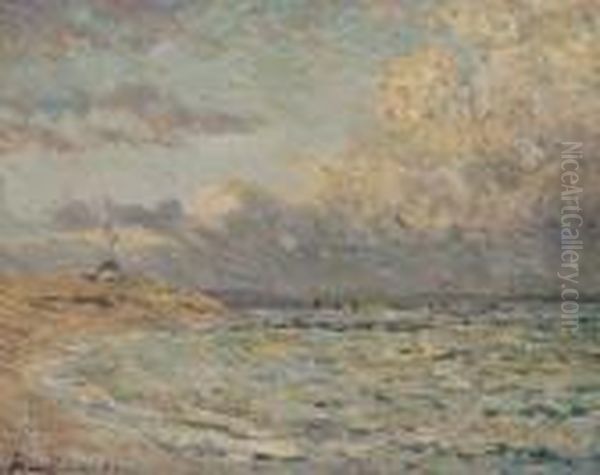 Soir, Beg-meil Oil Painting by Maxime Maufra