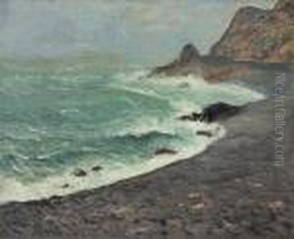 L'anse De Sciottot A Dielette Oil Painting by Maxime Maufra