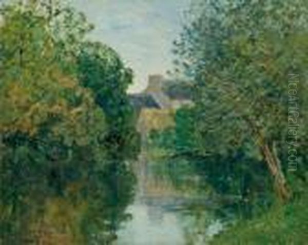 La Riviere, Le Matin, Tonquedec Oil Painting by Maxime Maufra