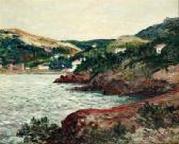 L'anse De Theoule - Alpes Maritime Oil Painting by Maxime Maufra