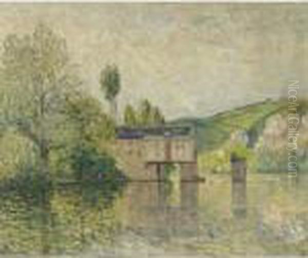 Le Vieux Moulin, Les Andelys Oil Painting by Maxime Maufra