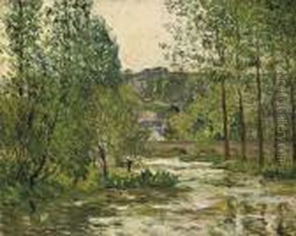 Le Loir A Lavardin, Loir Et Cher Oil Painting by Maxime Maufra