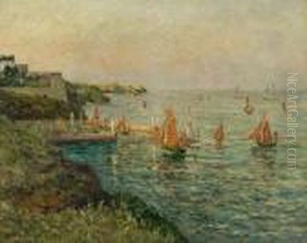 La Rade De Palais, Belle Isle En Mer. Oil Painting by Maxime Maufra