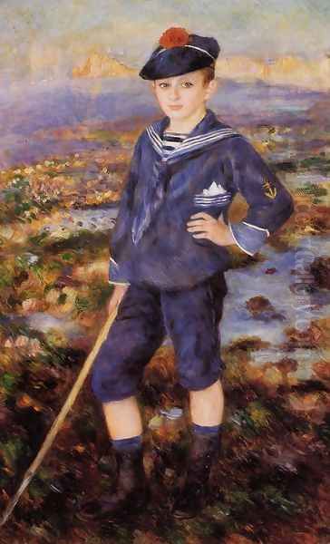 Sailor Boy Aka Portrait Of Robert Nunes Oil Painting by Pierre Auguste Renoir