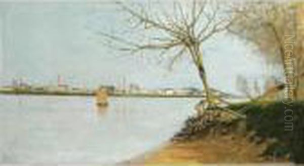 Bords De Loire Oil Painting by Maxime Maufra