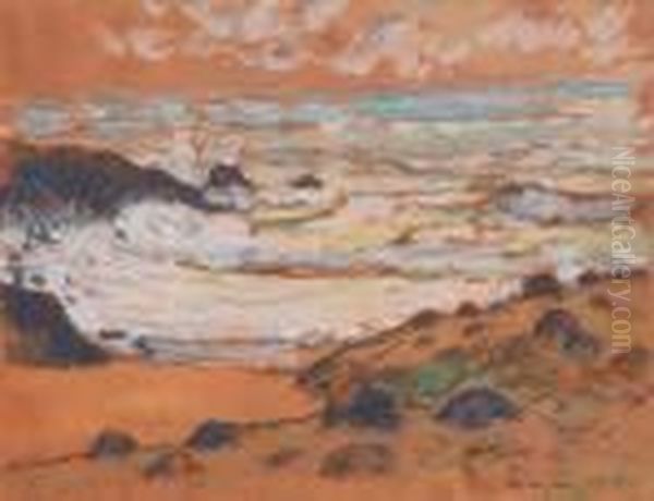 Bord De Mer Oil Painting by Maxime Maufra