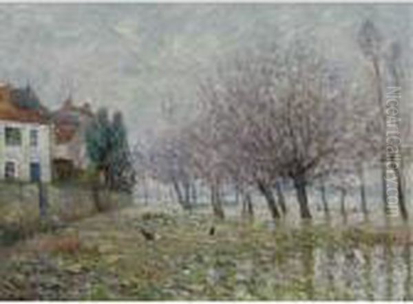 Apres L'inondation, Haute-indre, Loire Inferieure Oil Painting by Maxime Maufra