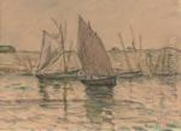 Dans Le Port, Concarneau Oil Painting by Maxime Maufra