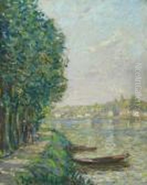 Flusslandschaft. Oil Painting by Maxime Maufra