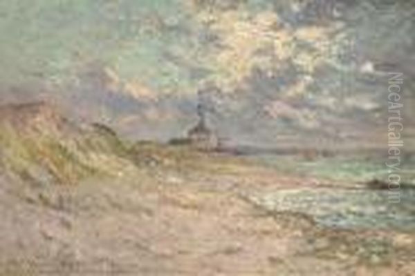 Le Semaphore, Beg-meil Oil Painting by Maxime Maufra