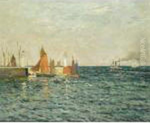 Entree Du Port De Palais Oil Painting by Maxime Maufra