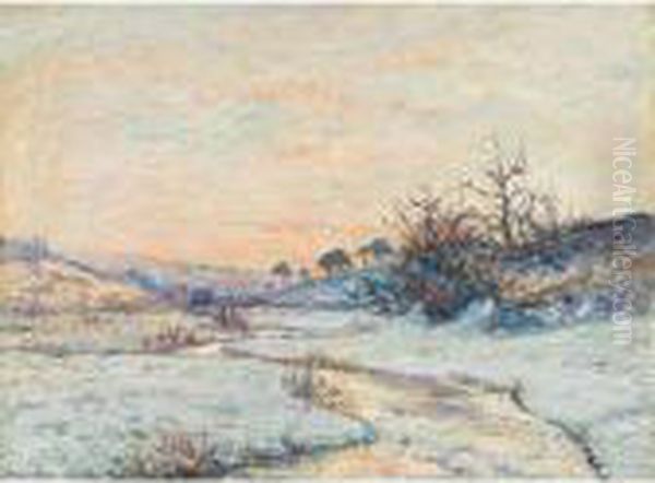 Matinee D'hiver, Vallee Du Ris, Douardenez Oil Painting by Maxime Maufra