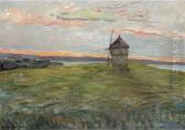 Paysage Au Moulin Oil Painting by Maxime Maufra