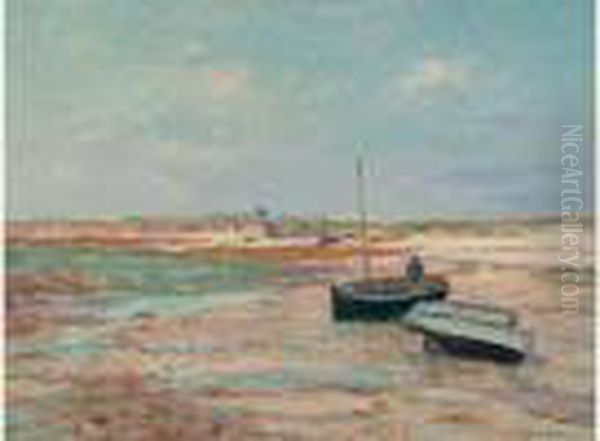 Le Port De Kerhostin, Baie De Quiberon Oil Painting by Maxime Maufra