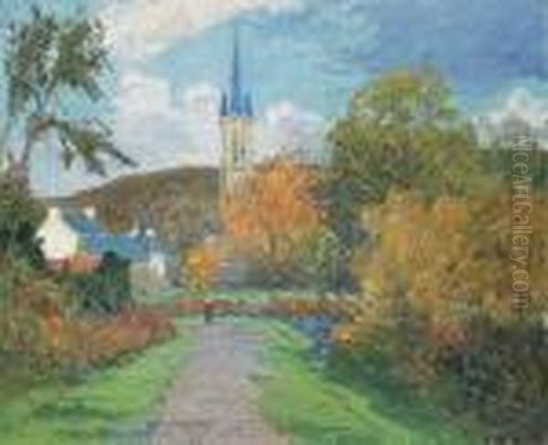 L'automne A Saint Jean Du Doigt Oil Painting by Maxime Maufra