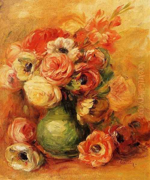 Flowers 2 Oil Painting by Pierre Auguste Renoir