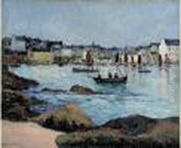 Douarnenez, Le Grand Port Oil Painting by Maxime Maufra